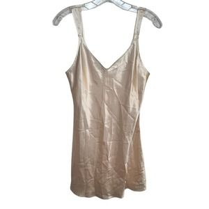 Oscar De La Renta Pink Label Women’s Satin Nightwear Camisole Slip Small
